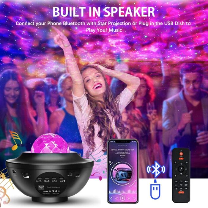 LED Star Galaxy Projector Night Lamp
