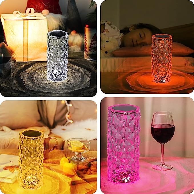 Crystal Diamond Table Lamp