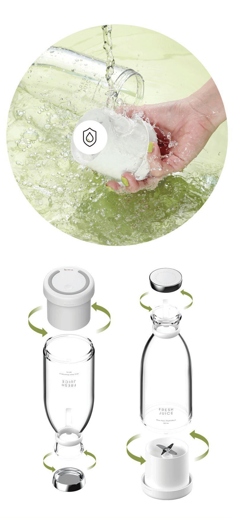 Portable Electric Juicer Blender