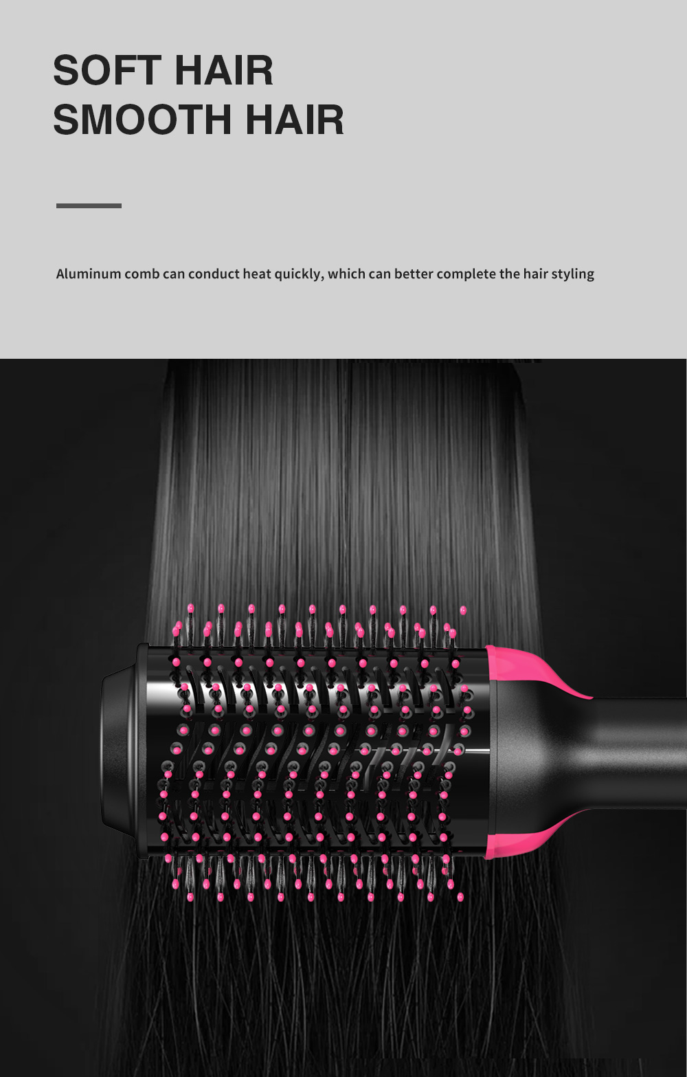 One Step Hot Air Brush Household Hair Dryer Brush & Volumizer Hair Curler Straightener Salon Hair Styling Tools